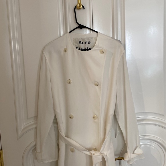 Acne Studio white Trench Size 36 - Picture 5 of 8